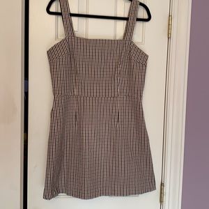 Multi colored gingham mini dress